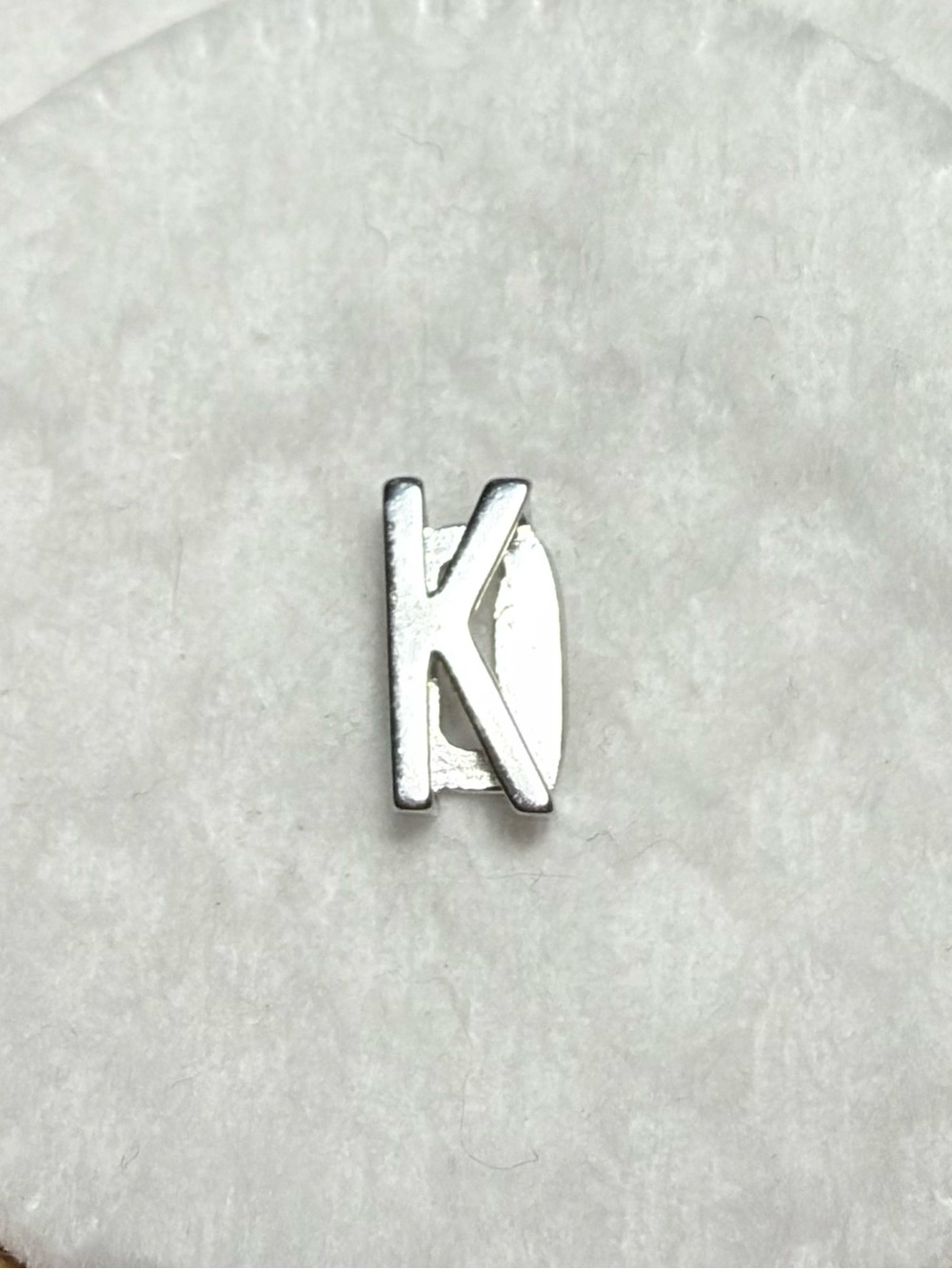 KEEP Collective Silver 'K' Letter Charm
